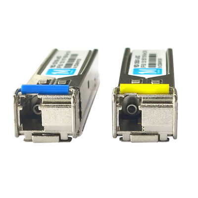 Fibre SMF de type 2.5G BIDI 20km 1310nm/1550nm Connecteur LC DDM WDM Module optique simplex Transcepteur SFP Module