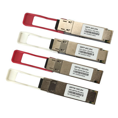100G QSFP28 1310nm 40km ER4 LC Module optique pour le réseau GPRS QSFP28-100G-ER4 Module transcepteur compatible DDM
