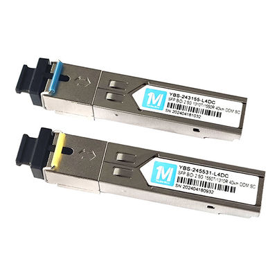 Type de fibre SMF 2.5G BIDI 40km 1310nm/1550nm SC Connecteur DDM WDM Module optique simplex Transcepteur module SFP