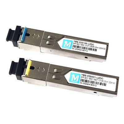 FTTX 155M BIDI 20km 1310nm/1550nm SC Connecteur DDM WDM Module optique simplex Transcepteur module SFP