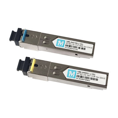 2.5G BIDI 10km 1310nm/1550nm SC Connecteur DDM WDM Module optique simplex