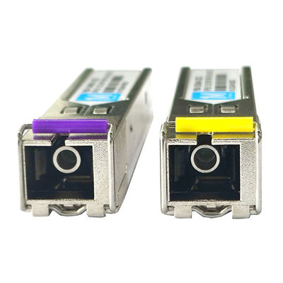Type de fibre SMF 1.25G BIDI 80km 1490nm/1550nm SC Connecteur DDM WDM Module optique simplex Transcepteur SFP Module pour FTTX
