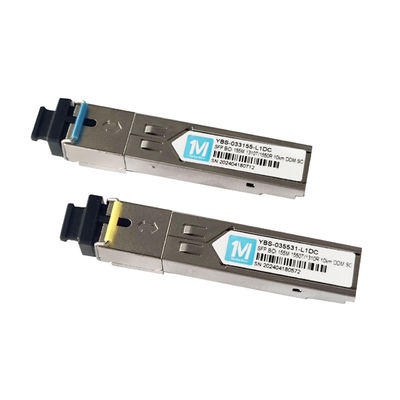 Type de fibre SMF 155M BIDI 10km 1310nm/1550nm SC Connecteur DDM WDM Module optique simple Transcepteur SFP pour les réseaux FTTX