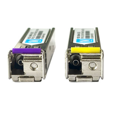 1.25G BIDI 60km 1490nm/1550nm Connecteur LC Module optique DDM WDM Simplex Transcepteur Module SFP pour les réseaux FTTX de vitesse