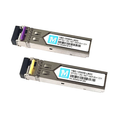 3.3V 1.25G BIDI 100km 1490nm/1550nm Connecteur LC DDM WDM Module optique simplex Transcepteur module SFP