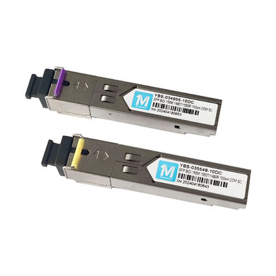 Réseau 155M BIDI 100km WDM SC Connecteur DDM Module optique simplex Transcepteur SFP Module avec longueur d'onde 1490nm/1550nm