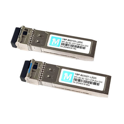 Distance de 20 km 6G SFP BIDI 1270nm/1330nm WDM Connecteur LC Transcepteur optique DDM pour réseau FTTX