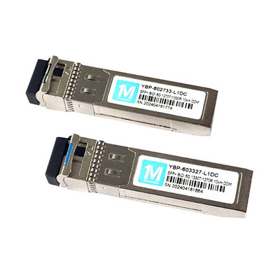 Fibre à mode unique 6G SFP BIDI 10km 1270nm/1330nm WDM Connecteur LC Transcepteur optique DDM avec transmission de données rapide