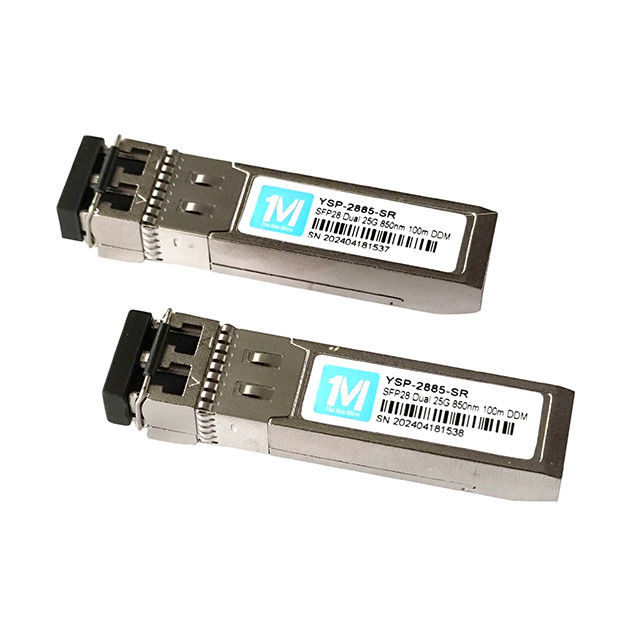 FTTX 25G SFP28 Duplex 100m 850nm LC DDM MMF Multimode VCSEL 25GB SFP28 Module Transcepteur optique SFP28 25G SR avec 3