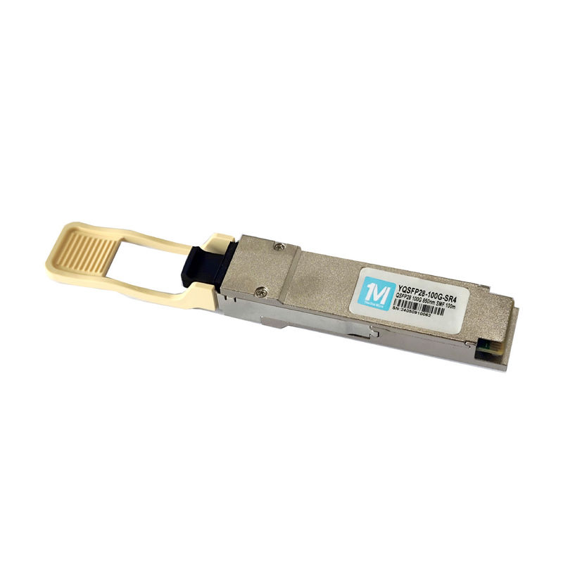 Module optique MPO QSFP28-100G-SR4 DDM Compatible 850nm 100m Transcepteur à fibre optique
