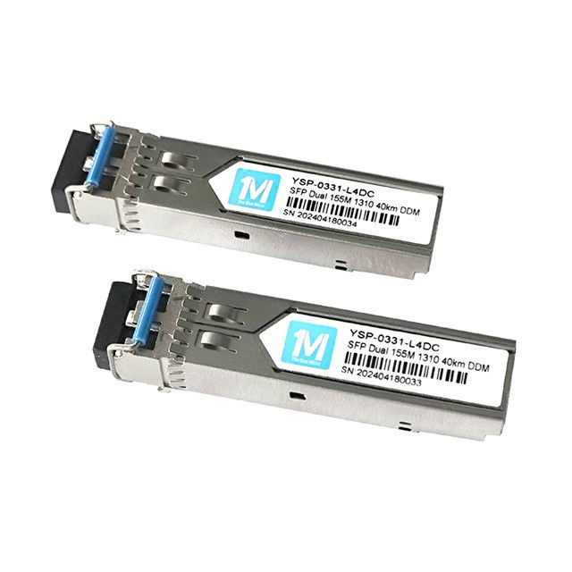 Module de fibre optique SMF Transcepteur SFP branchable 100BASE 155M Duplex 40km 1310nm Connecteur LC DDM pour la connexion réseau
