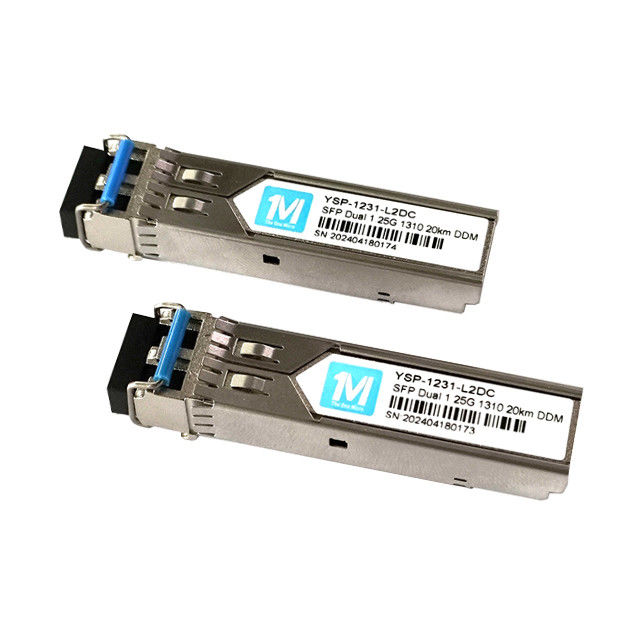 1.25G Duplex 20km 1310nm Connecteur LC 1000BASE SMF Module à fibre optique Transcepteur SFP branchable avec mise en œuvre DDMI