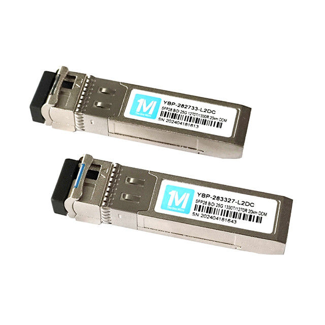 Transcepteur SFP 25G BIDI 20km 1270nm/1330nm Connecteur LC Module optique en fibre WDM avec transmission longue distance