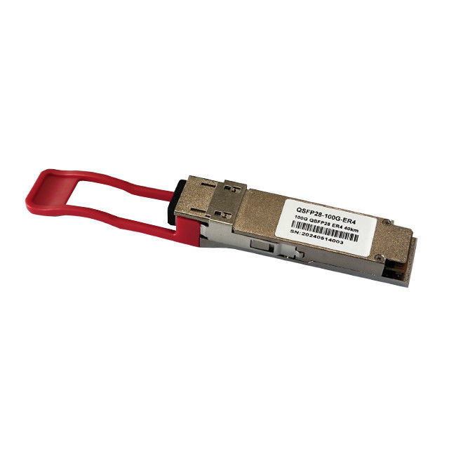 100G QSFP28 1310nm 40km ER4 LC Module optique pour le réseau GPRS QSFP28-100G-ER4 Module transcepteur compatible DDM