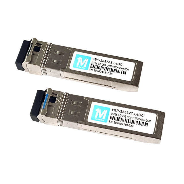 25G SFP28 BIDI WDM Fibre Optique Module 40km 1270nm/1330nm Connecteur LC Transcepteur SFP pour la transmission à longue distance