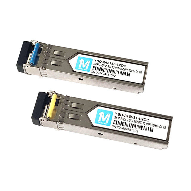 2.5G BIDI 60km 1490nm/1550nm Longueur d'onde DDMI Oui Connecteur LC WDM Module optique simplex Transcepteur SFP Module