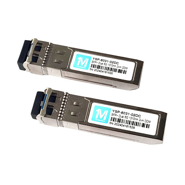 1310nm LC DDM SMF 6GB Module optique en mode unique SFP Module SFP 6G 2km pour les applications et solutions FTTX à grande vitesse