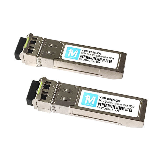 6G SFP Duplex 80km 1550nm LC DDM SMF 6GB Module optique en mode unique SFP Module SFP
