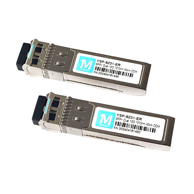 10G SFP Duplex LC DDM SMF 10GB Module optique Module SFP en mode unique Taux de transmission de données 10Gbps Temps 3 ans LC 1310nm Duplex 40km