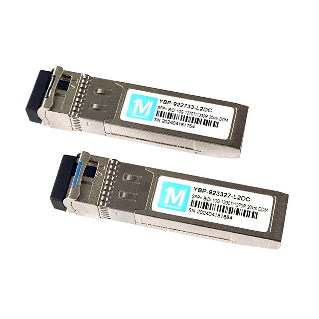 10G SFP BIDI 20km 1270nm/1330nm WDM Connecteur LC Transcepteur optique DDM pour la vitesse Fibre optique