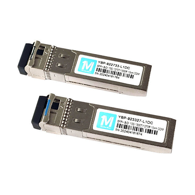 10G SFP BIDI LC Interface DDMI Émetteur-récepteur optique 10km 1270nm/1330nm WDM LC Connecteur 10G LR Module de fibre à mode unique